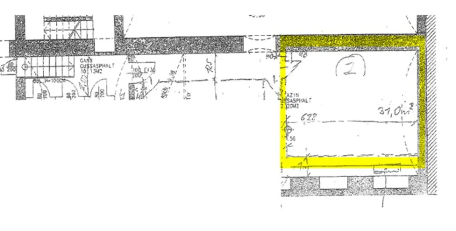 BÖRSE-NÄHE, ESSLINGGASSE, 31 m2 Lagerraum, Belüftung, Estrichboden, Kellergeschoß ohne Aufzug