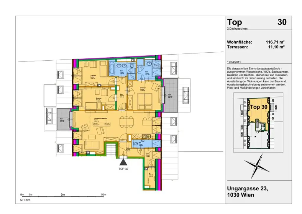 Exklusive Dachgeschoßwohnung mit Terrasse beim Stadtpark - Ab sofort verfügbar!