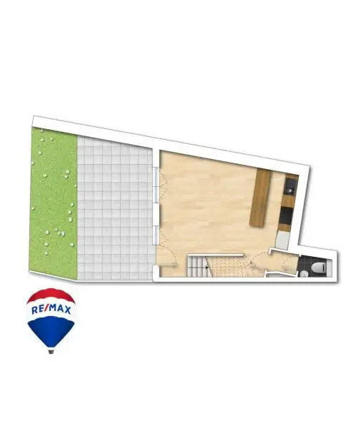 Grundriss Garten-Geschoß schön