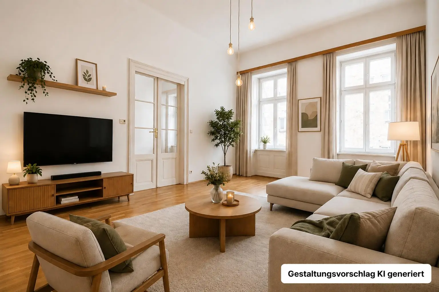 Bild 7, Zimmer 1, Einrichtungsvorschlag