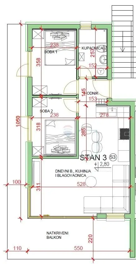 ETW 22203 Rogoznica Plan