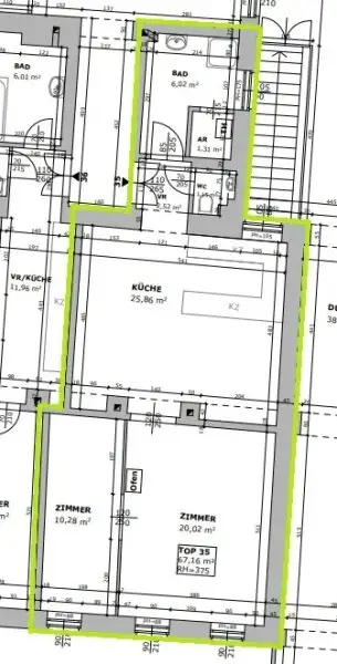 BLICK INS GRÜNE - Sanierungsbedürftiger Altbau in Hofruhelege!
