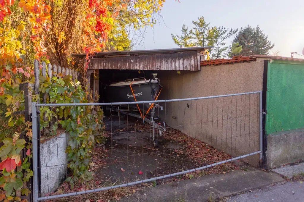 Alte Donau: Kleingartengrundstück mit Altbestand und Entwicklungspotenzial
