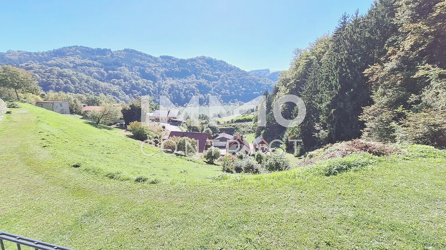 Baugrund 1.177 m² mit Donaublick - Südhang - mit angrenzenden kleinen Grünland 255 m² - St. Nikola