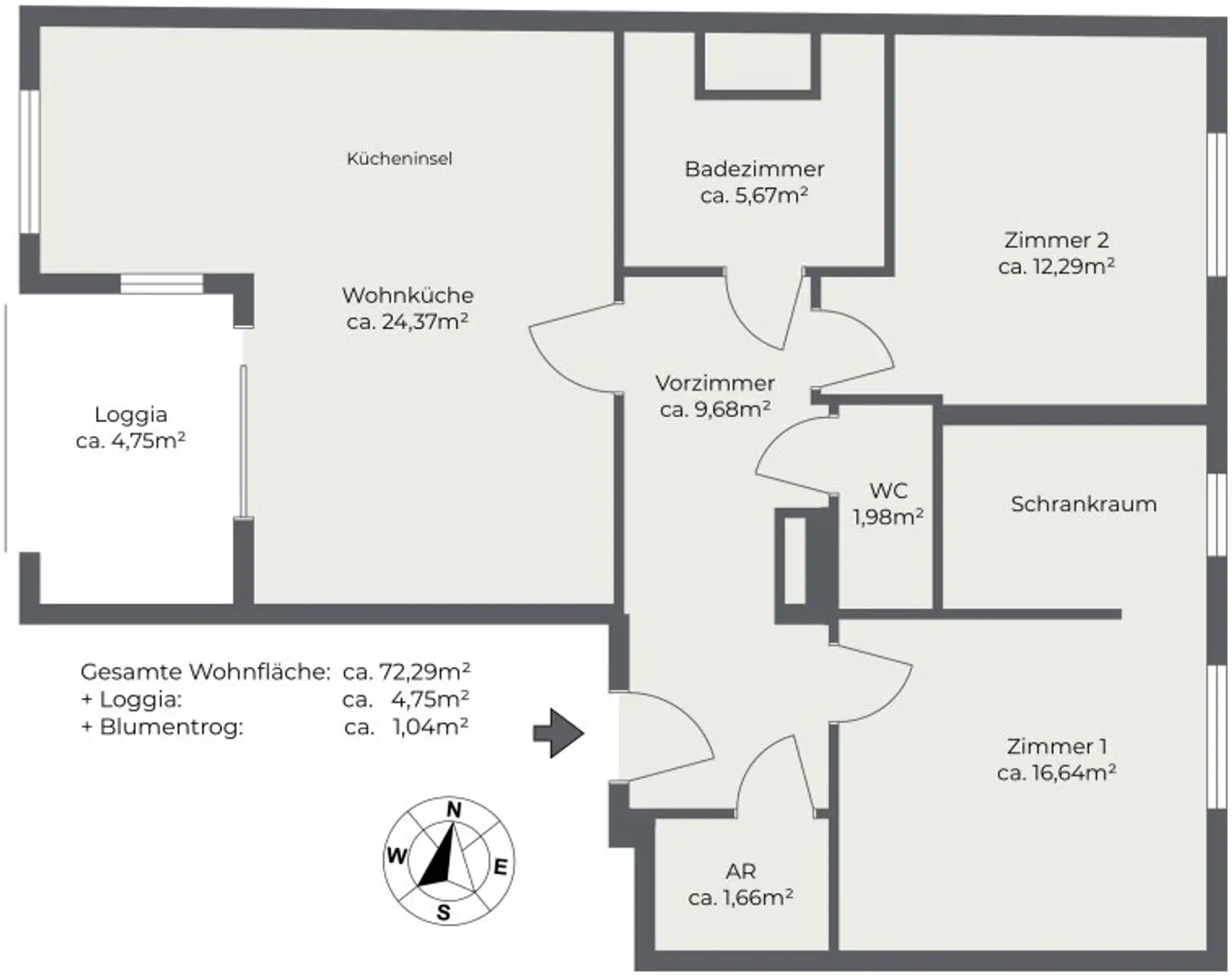 Nähe Schönbrunn! Helle 3-Zimmer-Wohnung mit Loggia zum Wohlfühlen
