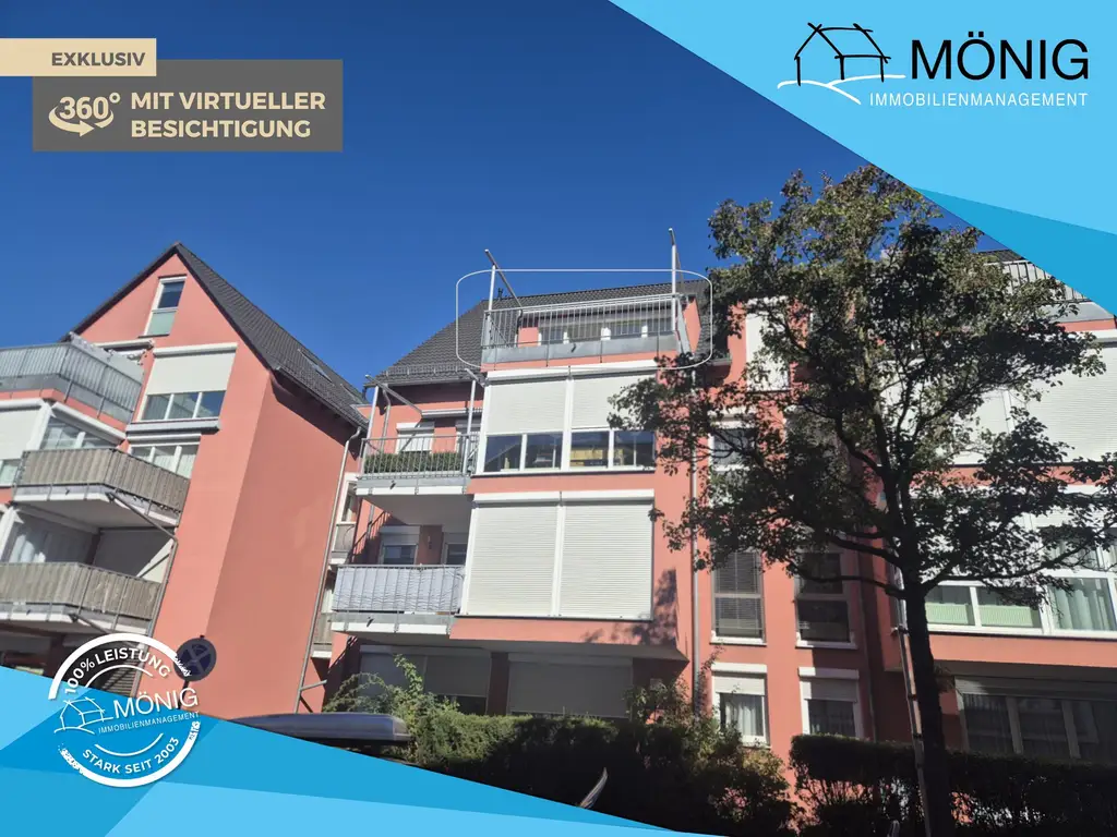Wunderschöne 3,5-Zimmer-Maisonette-Wohnung mit Dachterrasse, 2 TG-Stellplätzen im Herzen Böblingens