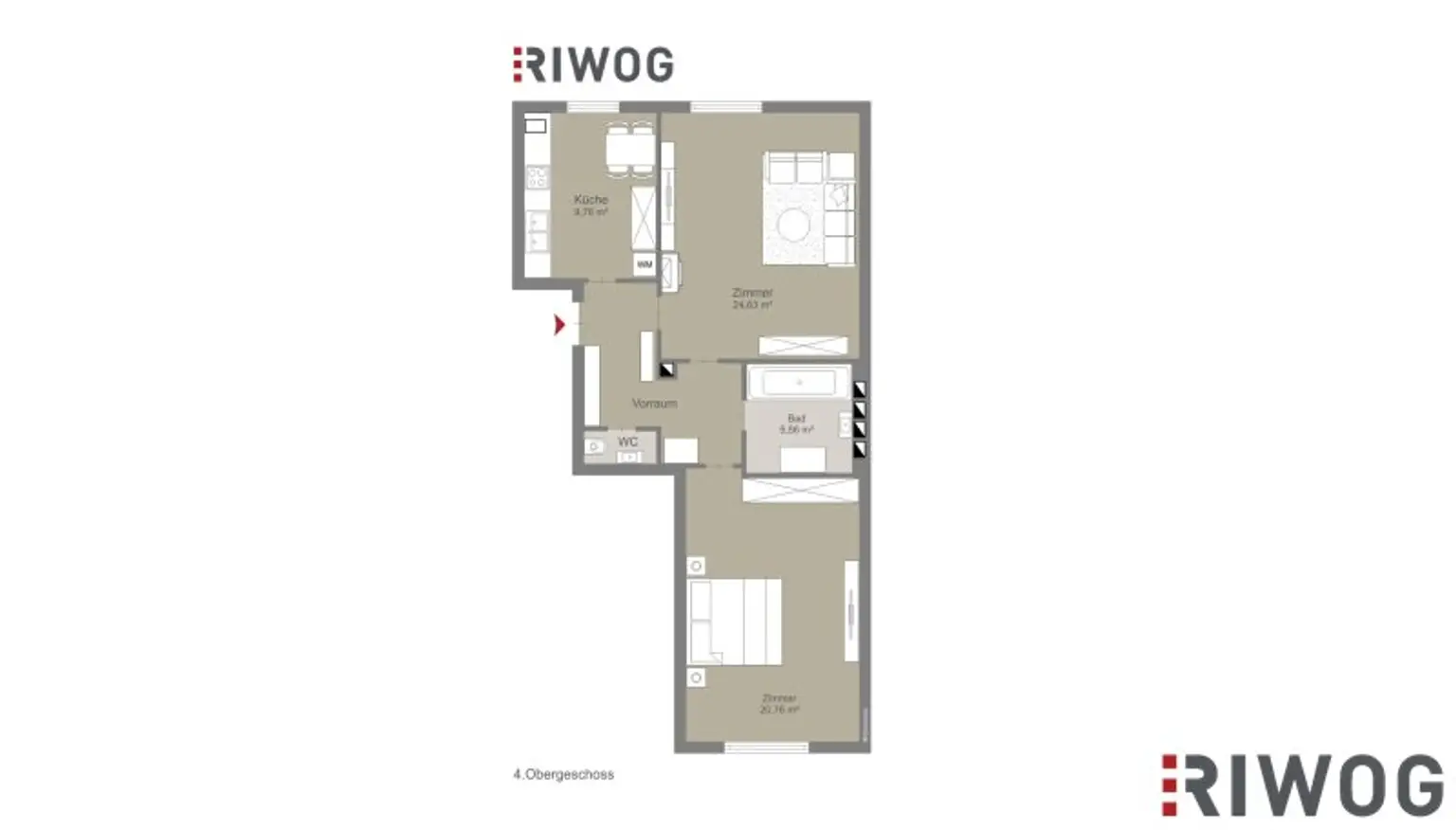 Nähe U2 - Direkt am Augarten *** 2-Zimmer mit separater Küche *** Terrasse zur gemeinsamen Nutzung *** zwischen Heinestraße und Castellezgasse