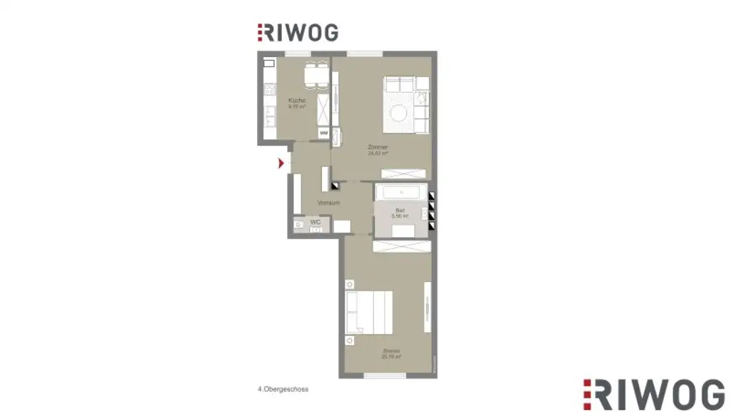 Nähe U2 - Direkt am Augarten *** 2-Zimmer mit separater Küche *** Terrasse zur gemeinsamen Nutzung *** zwischen Heinestraße und Castellezgasse