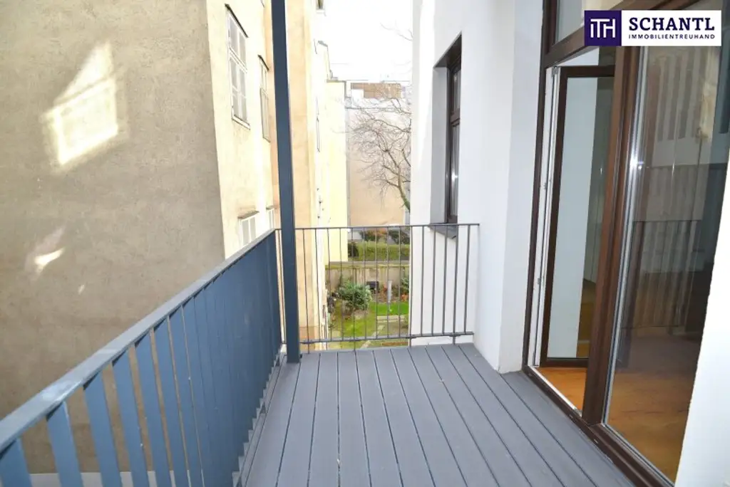 **Alles was das Herz begehrt – stilvolle Kleinwohnung mit Balkon in bester Lage von Wieden - befristet vermietet**