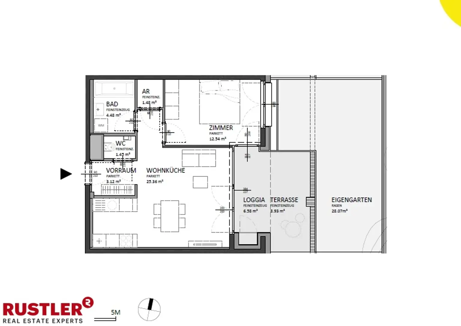 Hochwertige Gartenwohnung nähe Hauptbahnhof