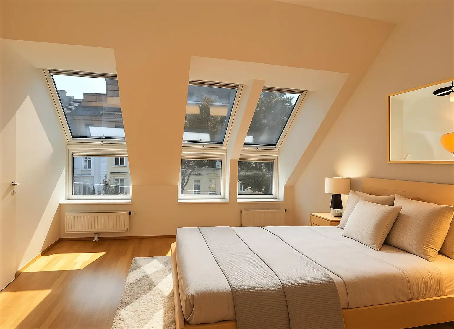 Helle Dachgeschosswohnung mit Charme und viel Freifläche