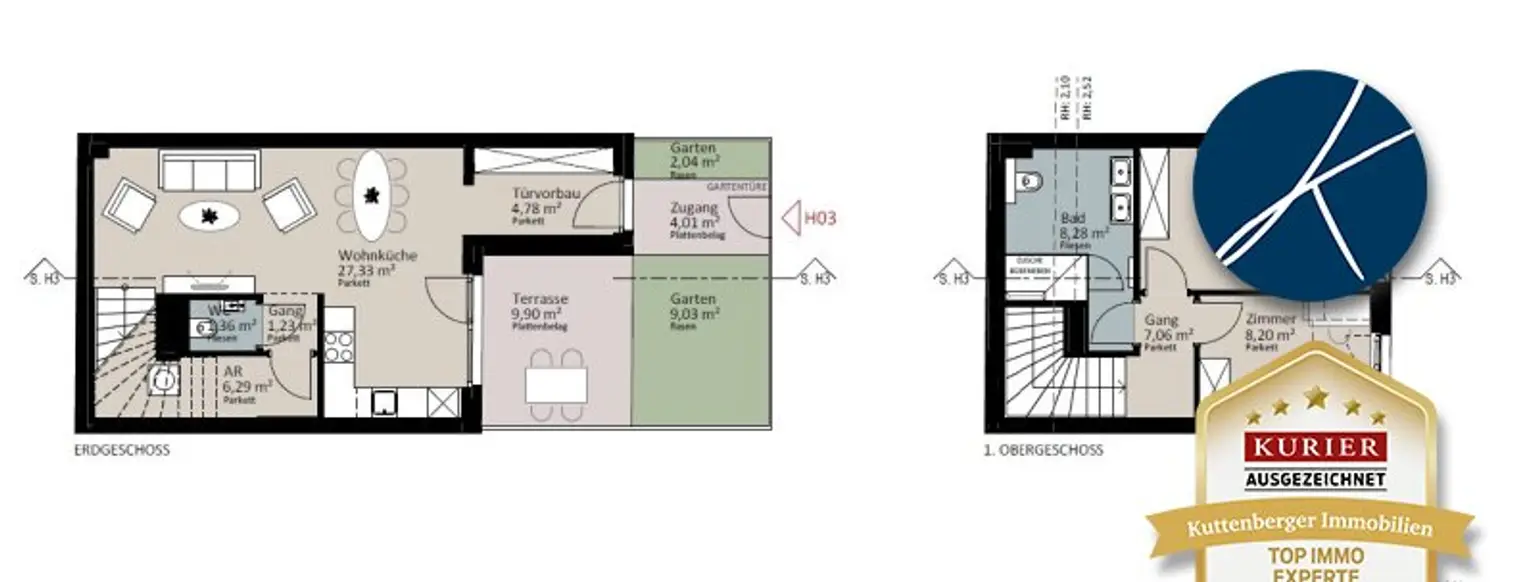Gut vermietbar für Anleger nähe U6 Erlaaer Straße: Kleines Reihenhaus als Erstbezug mit Garten und Gartenterrasse