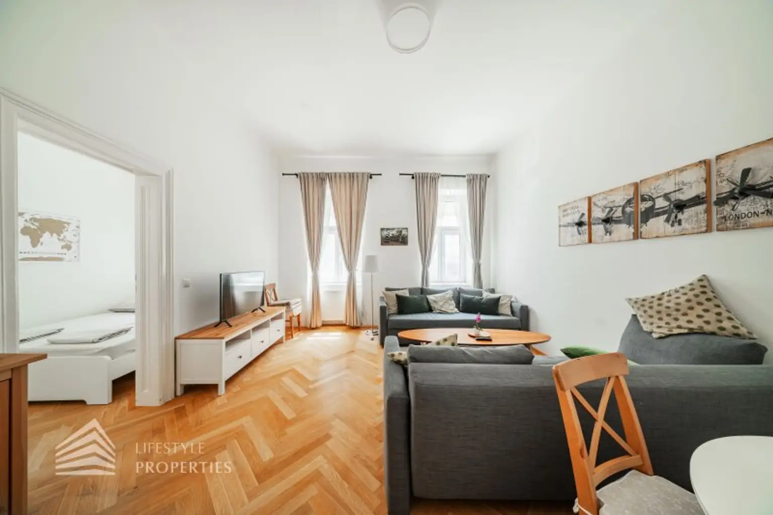 Charmante 2-Zimmer  Renovierte Altbauwohnung nähe Augarten