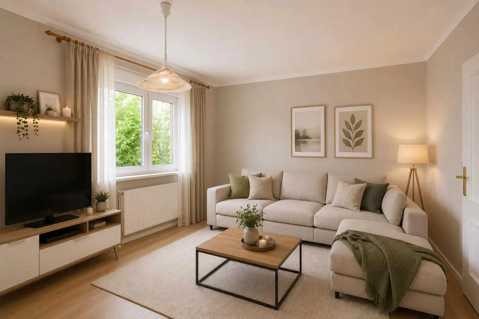 Wohnzimmer – virtuell eingerichtet