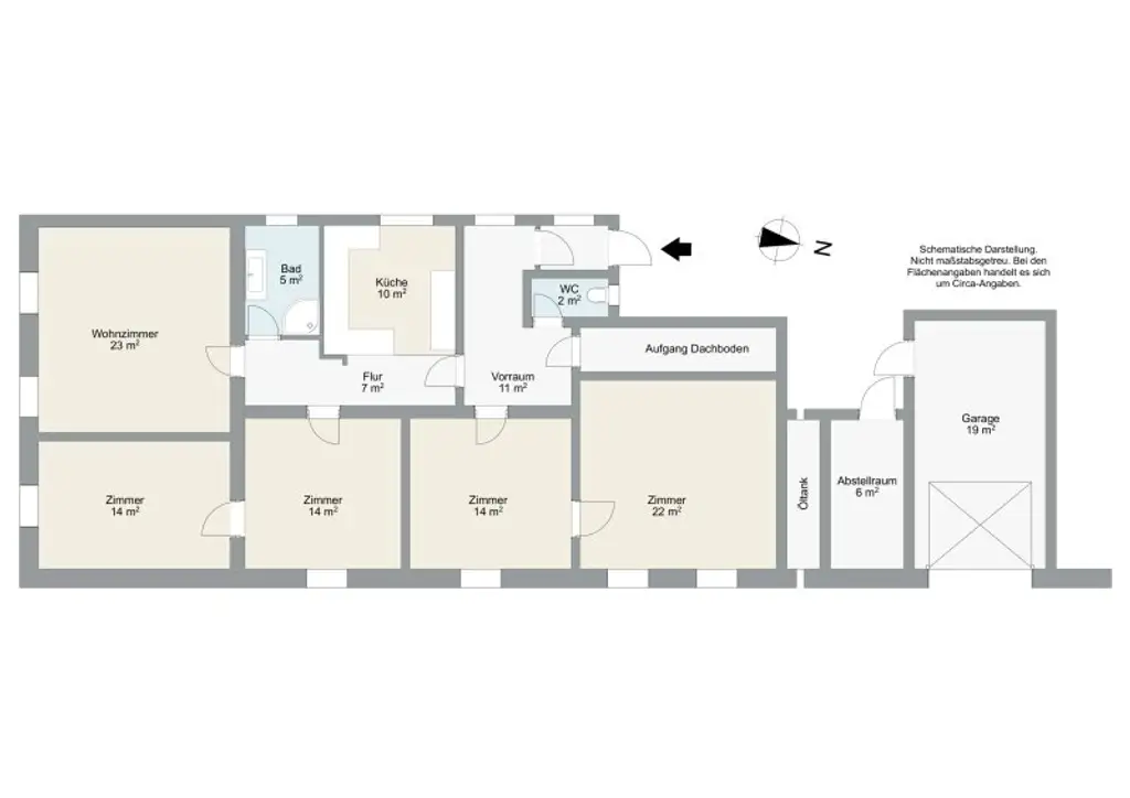 Gepflegtes, charmantes Haus im schönen Fischamend | ca. 122 m² Wohnfläche auf einer Ebene | 5 Zimmer | Garten & Garage