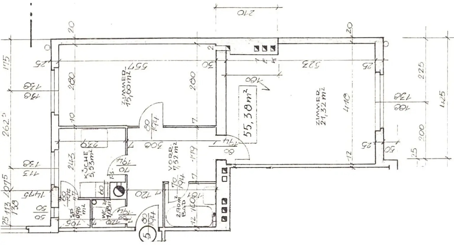 2-Zimmer-Whg. nahe Floridsdorfer Spitz inkl. Zinshaus-Anteil