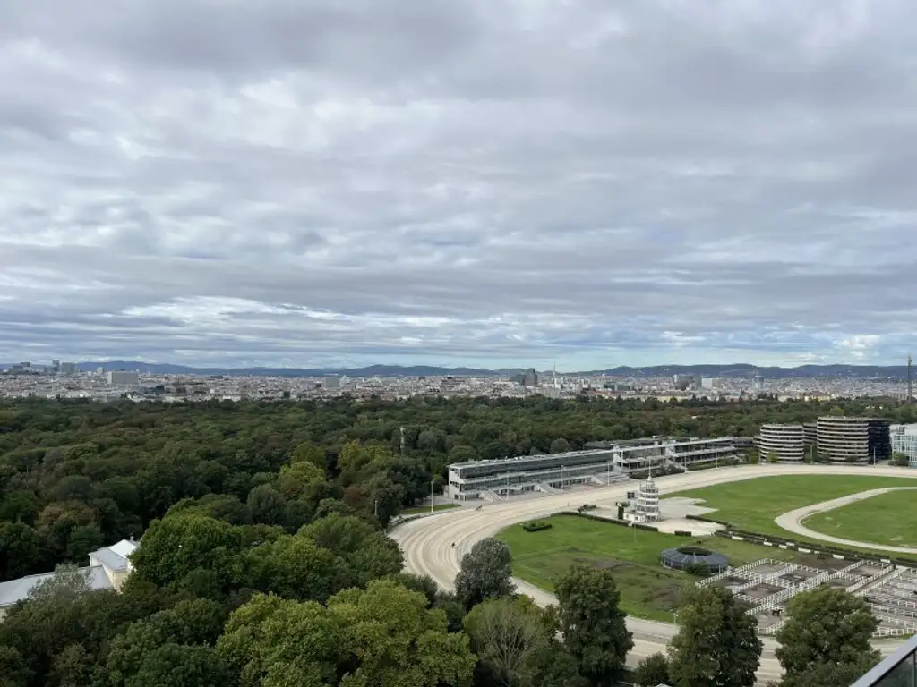 Grünblick über den Prater! Hypermoderes 2 Zimmer Terrassen-Appartment mit traumhafter Aussicht!