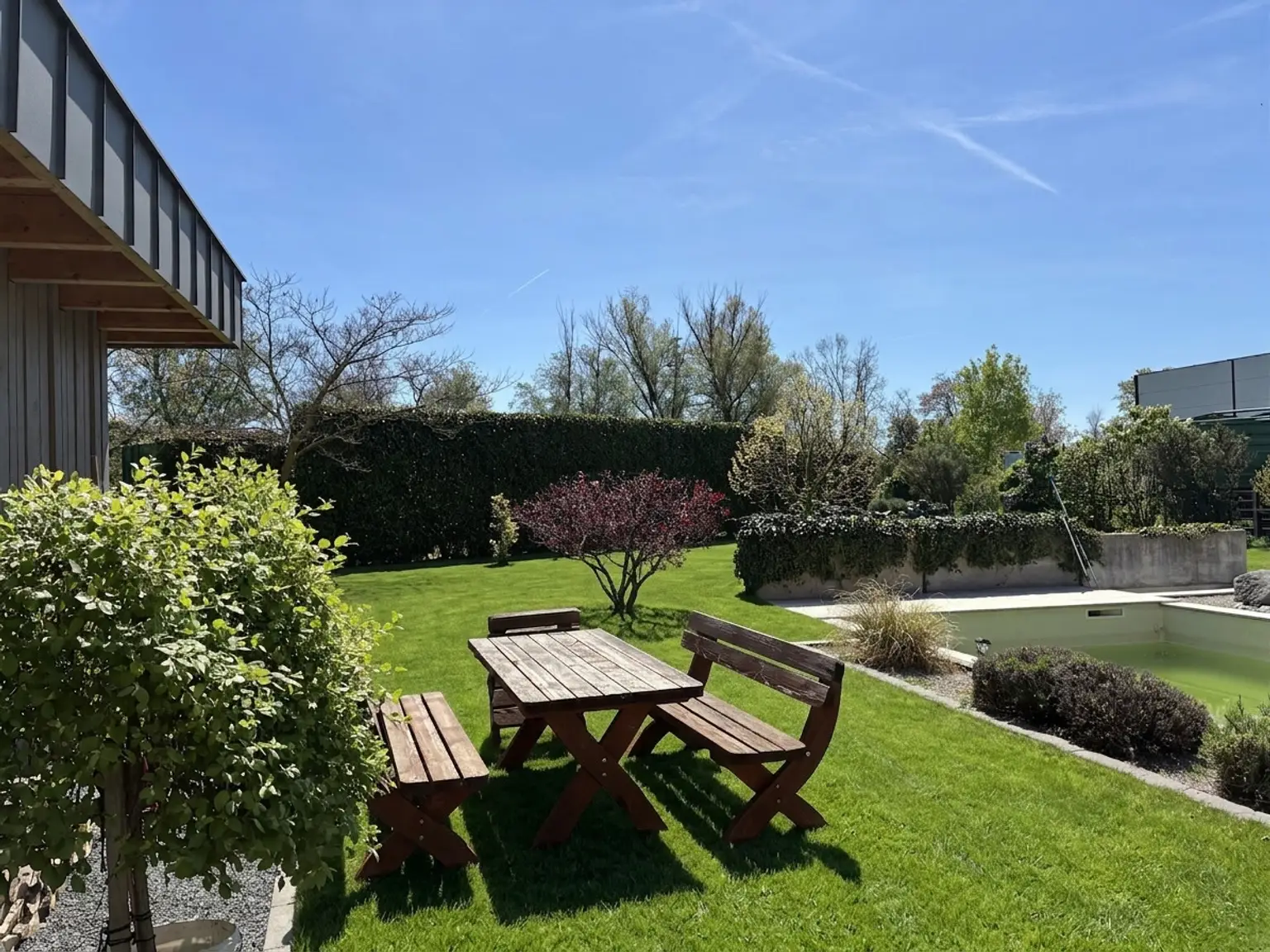 Pool und Freizeitbereich(Wiese KI bearbeitet)