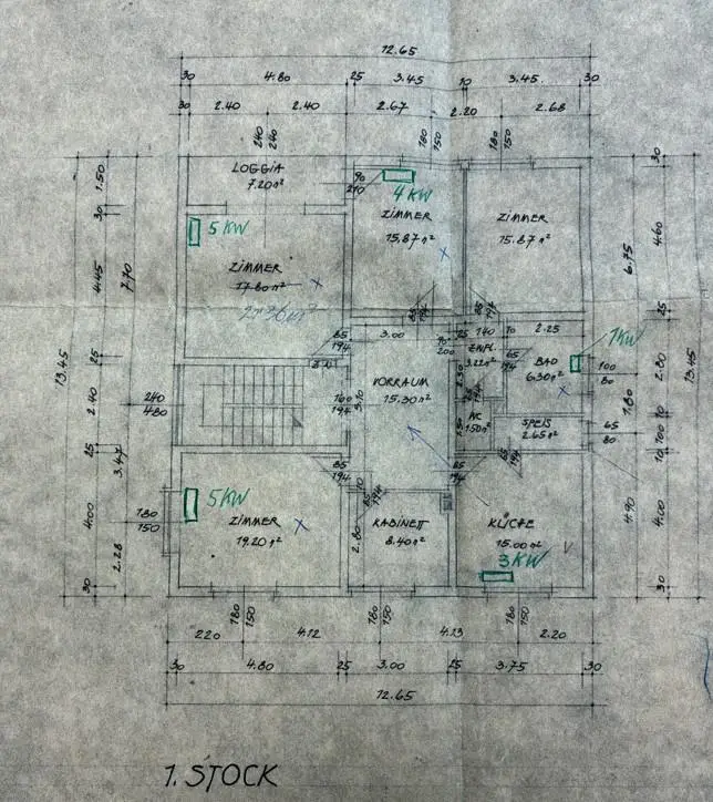 Grundriss Obergeschoss
