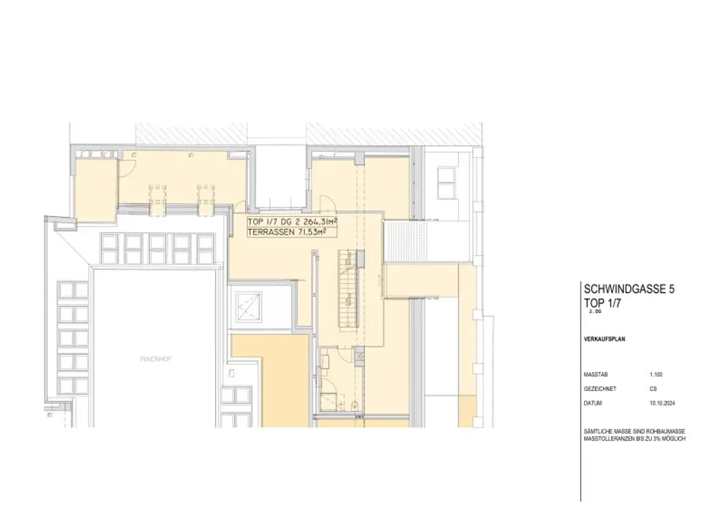 Exklusive Dachgeschoss-Maisonette mit Blick über Wien nahe dem Schwarzenbergplatz