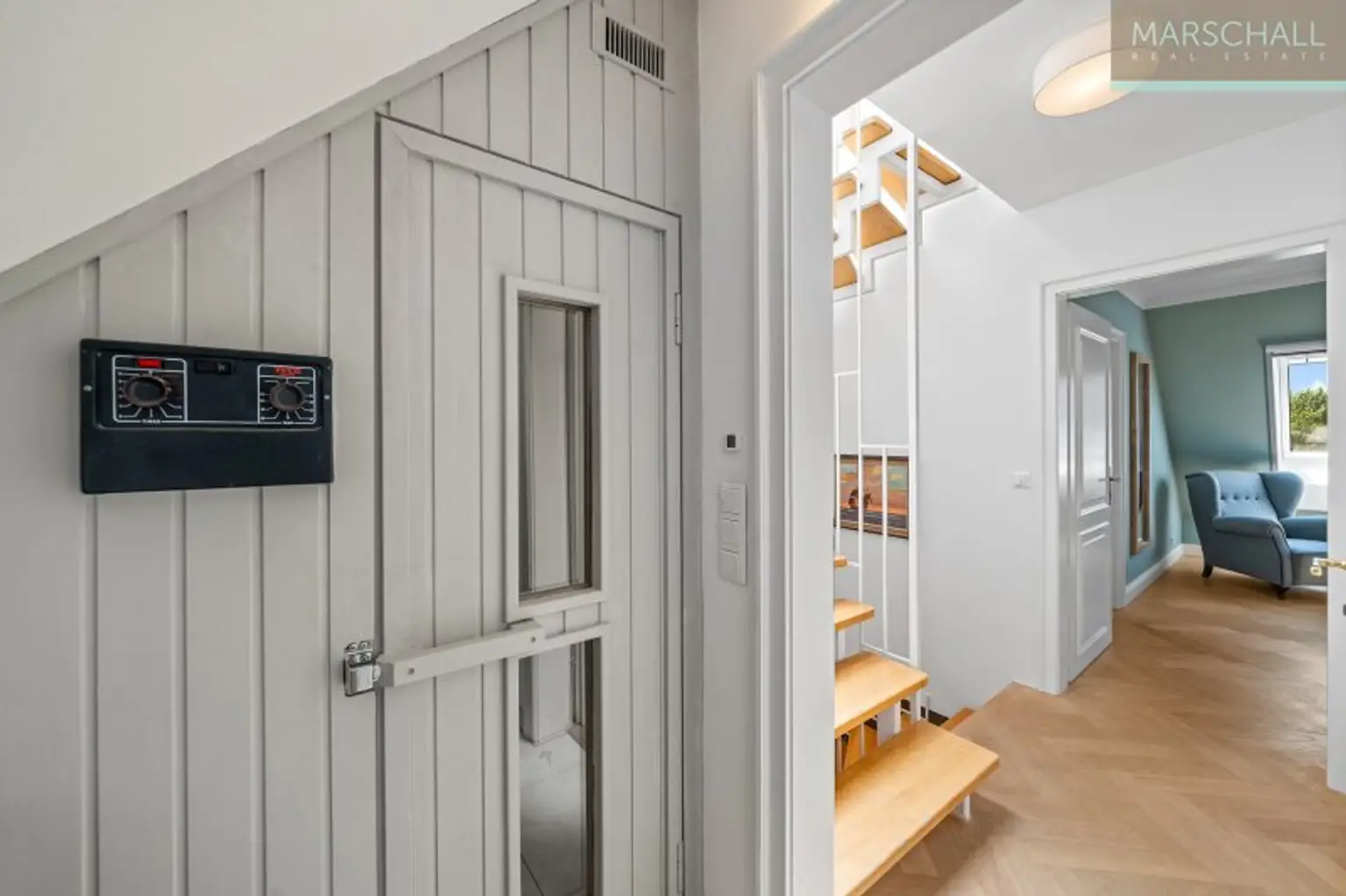 Sauna/Vorraum obere Ebene