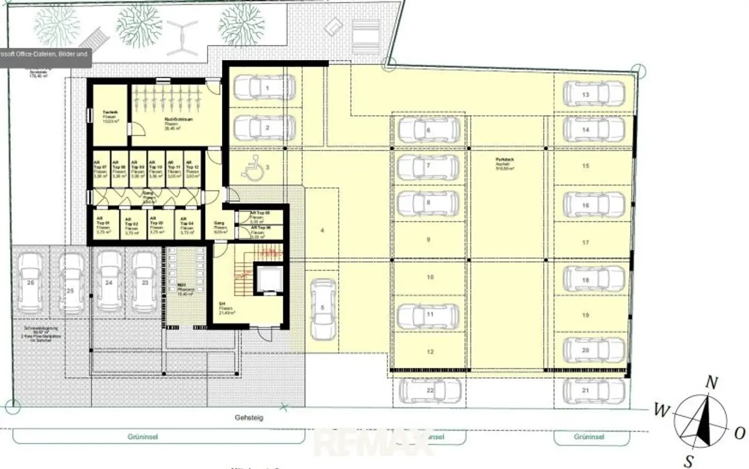 Grundriss EG (Carports)