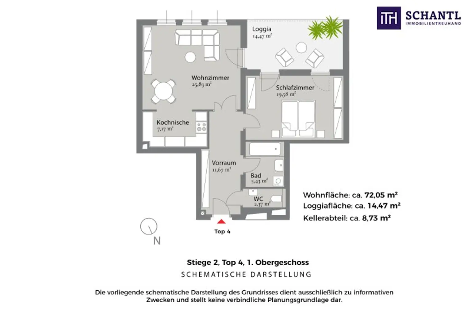 Neuer Preis: Lichtdurchflutete Wohnung mit Loggia + Ruhige Seitengasse! Jetzt zugreifen!