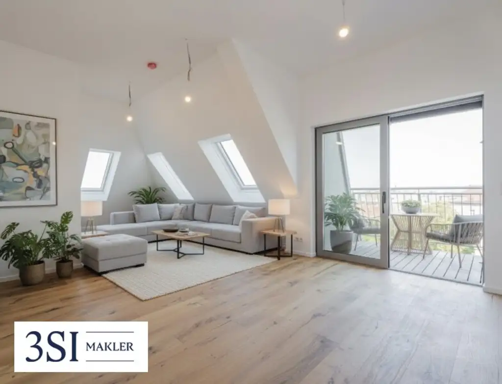 Exklusives Wohnen über den Dächern Wiens – hochwertige Dachwohnung mit Freifläche