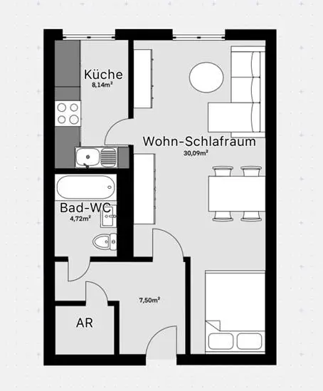 LAGE, LAGE, LAGE... 51 m² Wohnung in NEUWALDEGG - sanierungsbedürftig