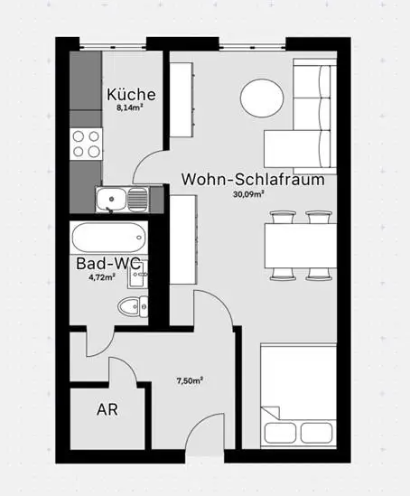 LAGE, LAGE, LAGE... 51 m² Wohnung in NEUWALDEGG - sanierungsbedürftig