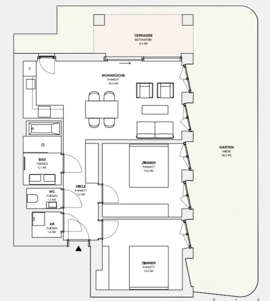 ++MOLLARD 50++ Stilvolle 3-Zimmer-Wohnung mitten im Herzen der Stadt