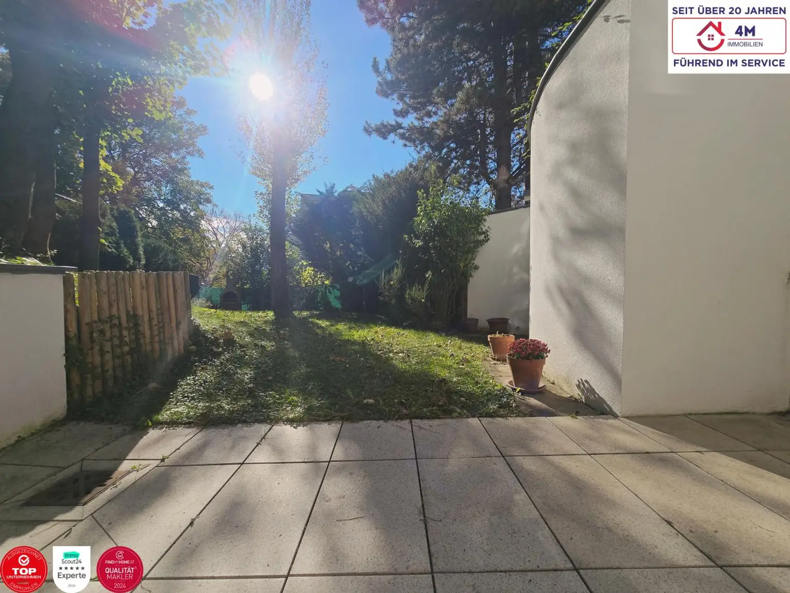 Exklusive Garten-Maisonettewohnung mit  2 Terrassen  und Garage am Küniglberg 🏡
