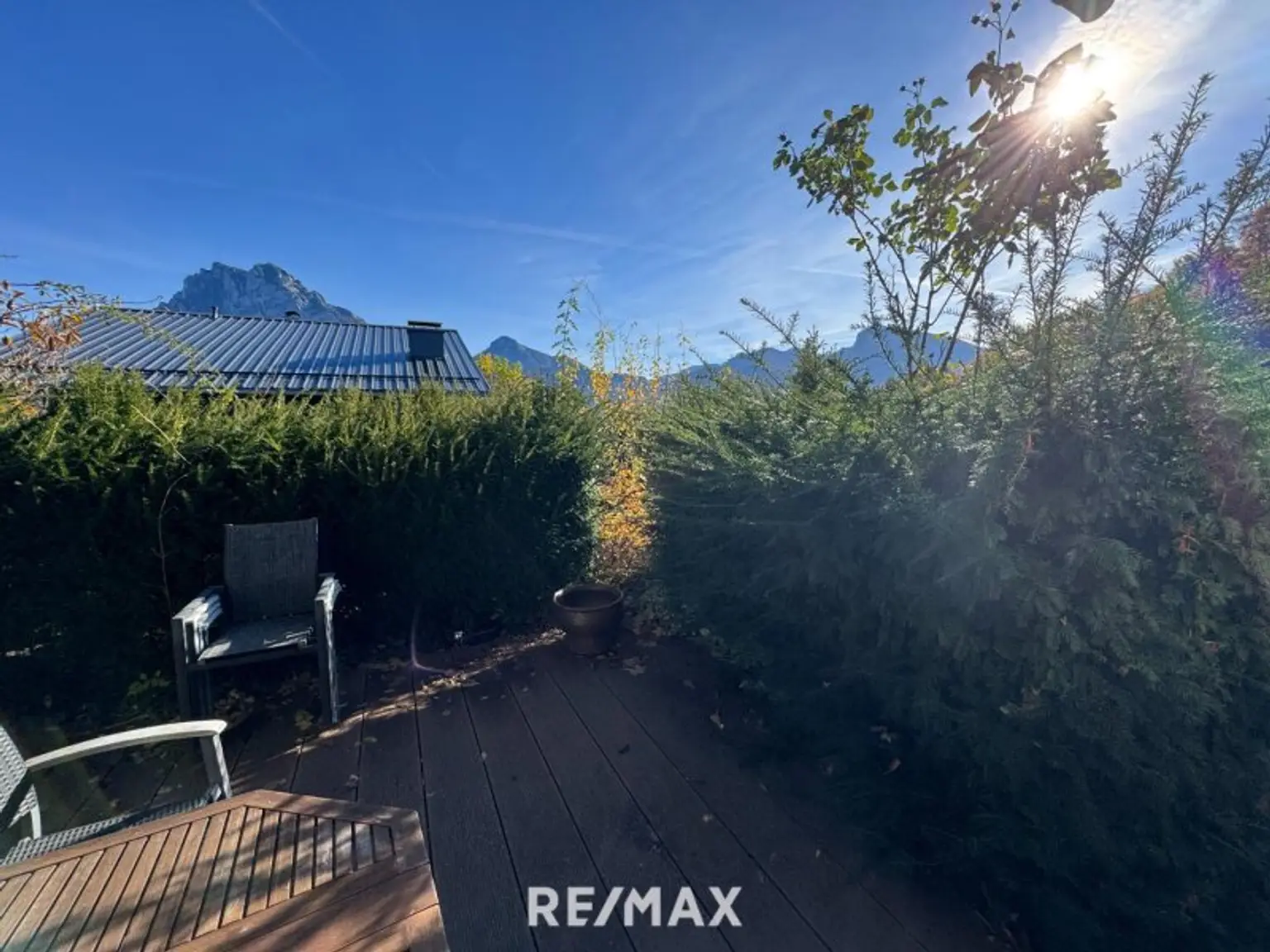 Geschützte Terrasse