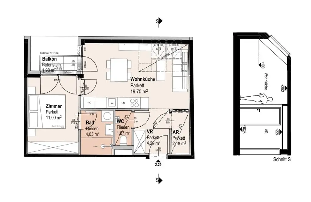 "Wohnoase Siebenbrunnengasse 44 - DACHGESCHOSS DELUXE - Nachhaltig. Ruhig. Besonders."