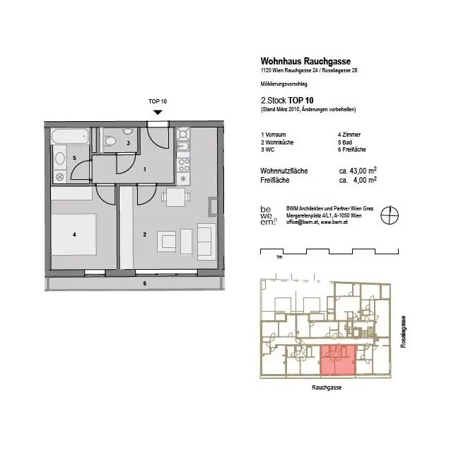 Gemütliche 2-Zimmer-Wohnung mit Freifläche - Nähe Meidlinger Hauptstraße