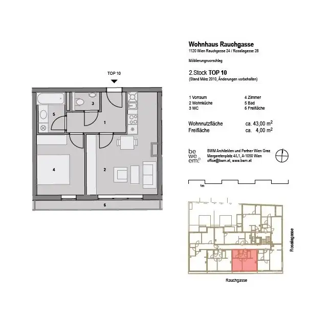 Gemütliche 2-Zimmer-Wohnung mit Freifläche - Nähe Meidlinger Hauptstraße