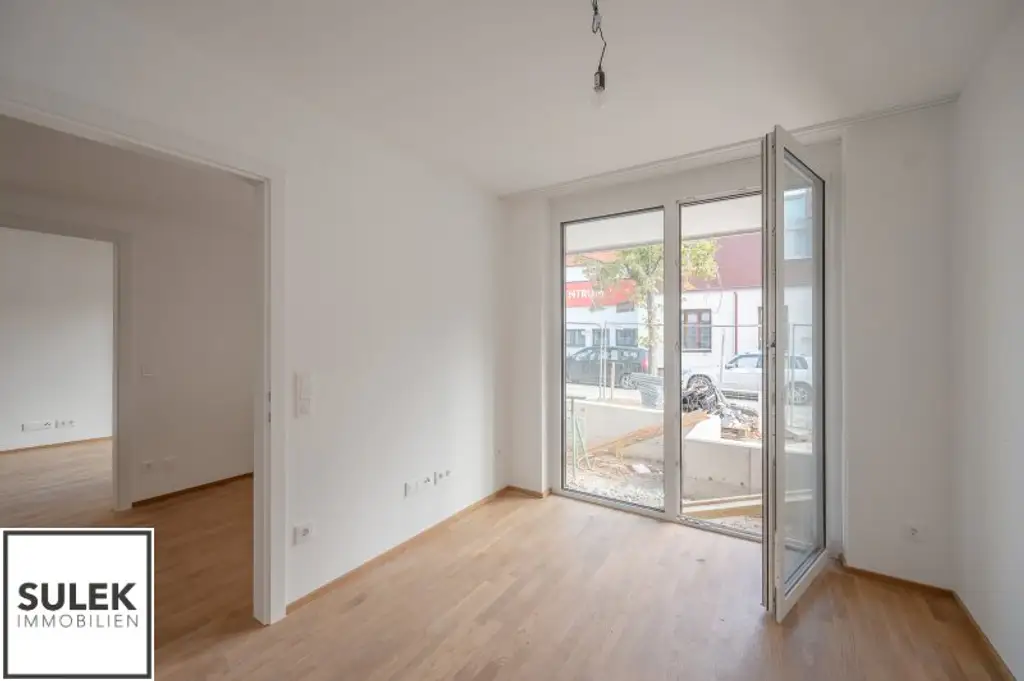 Wohnen in der SCHEFFERGASSE 4: durchgestreckte 4 Zimmer Wohnung mit Terrasse und Garten - Erstbezug ab Q1/2026!