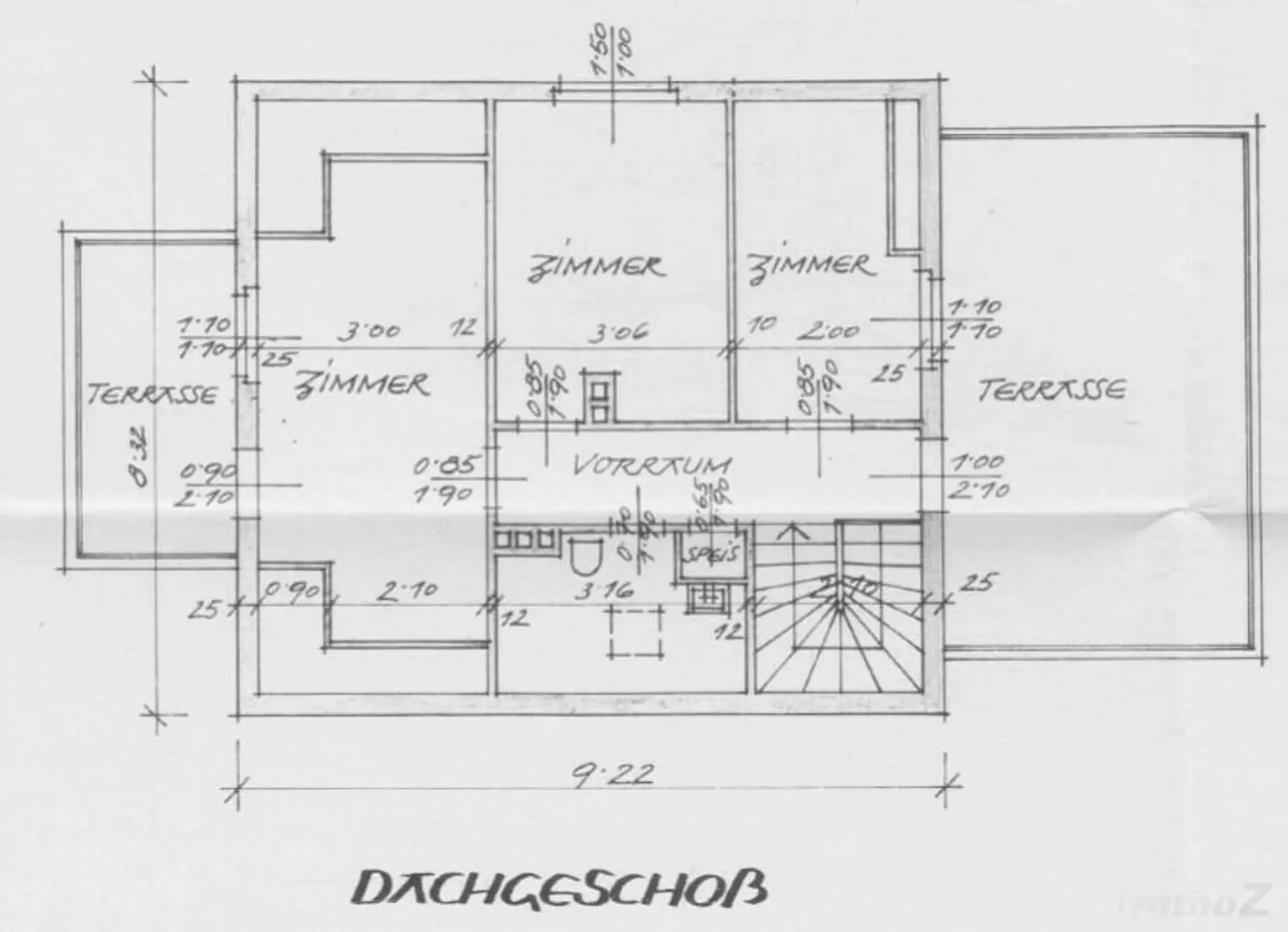 Plan-Skizze-Dachgeschoss