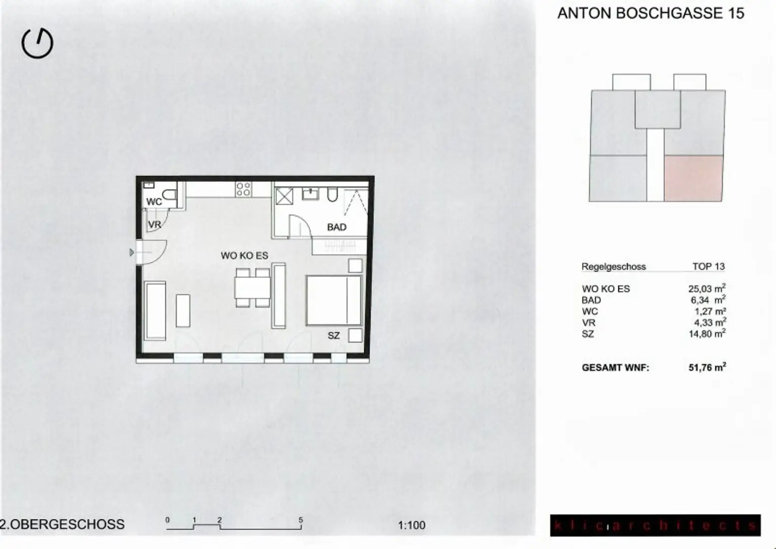 ANTON-BOSCH-GASSE, sonnige 52 m2 Neubau, Wohn-Esszimmer, Schlafzimmer, Fußbodenheizung, 2. Liftstock, Jedlesee