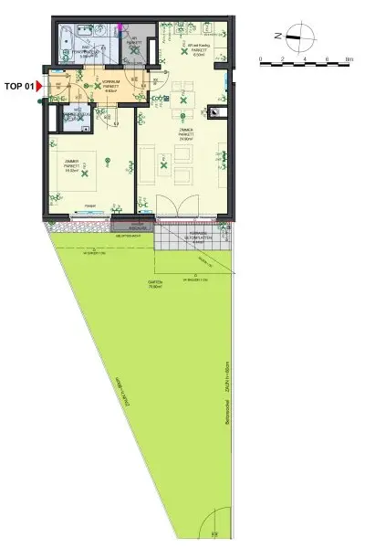 Entzückende 2-Zimmer-Wohnung mit 70 m² Garten in bester Penzinger Lage