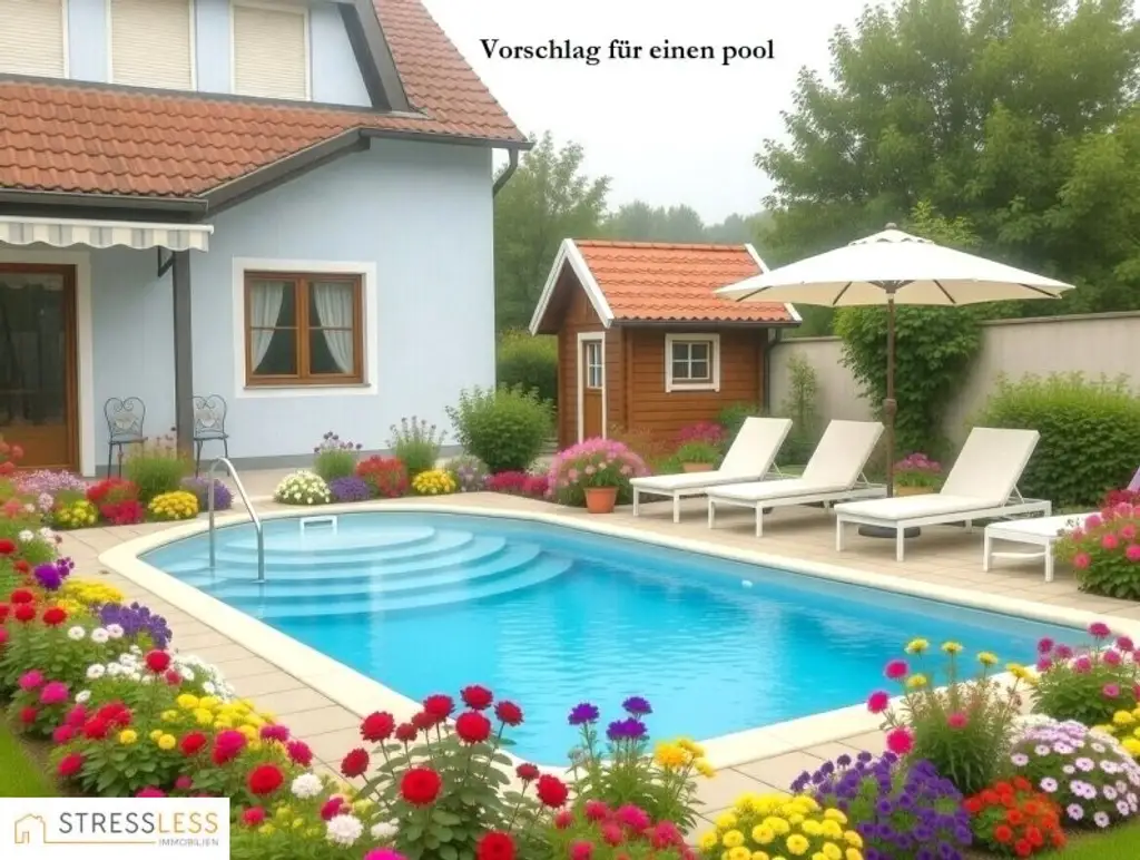 Großzügig geschnittenes Ein- / Zweifamilienhaus nur 3 Minuten vor der Wiener Stadtgrenze!