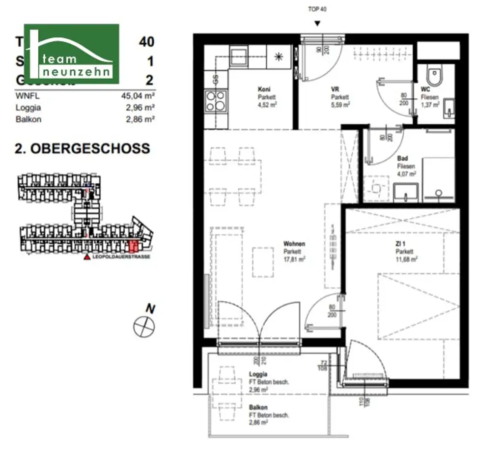 LEO 131 - Sonnige Süd-Wohnung nahe Siemensstraße Bahnhof und Parkanlagen!