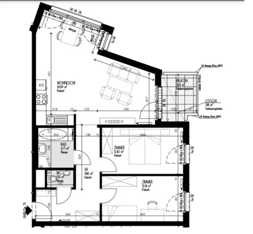 ++PROVISIONSFREI++ Hochwertiger 3-Zimmer Neubau-ZWEITBEZUG mit Loggia/Balkon!