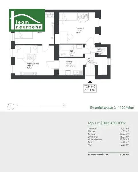 Charmanter Altbau in Toplage – Ehrenfelsgasse 3, 1120 Wien