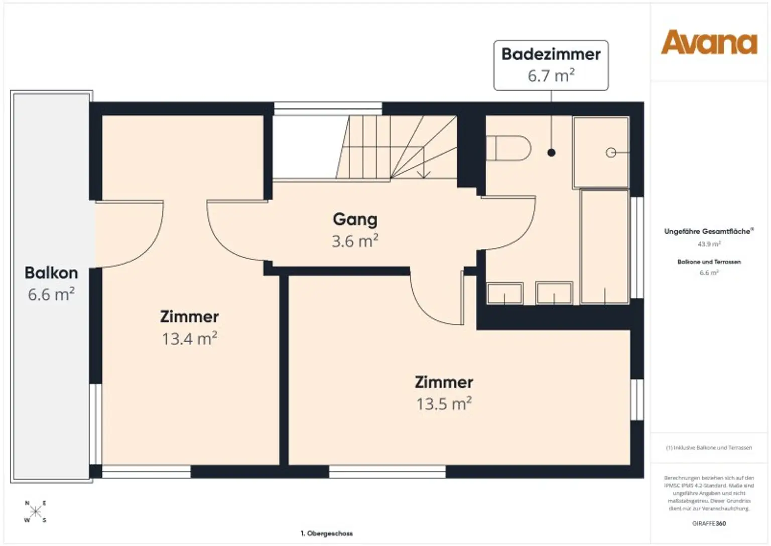 Grundriss 1. Obergeschoss