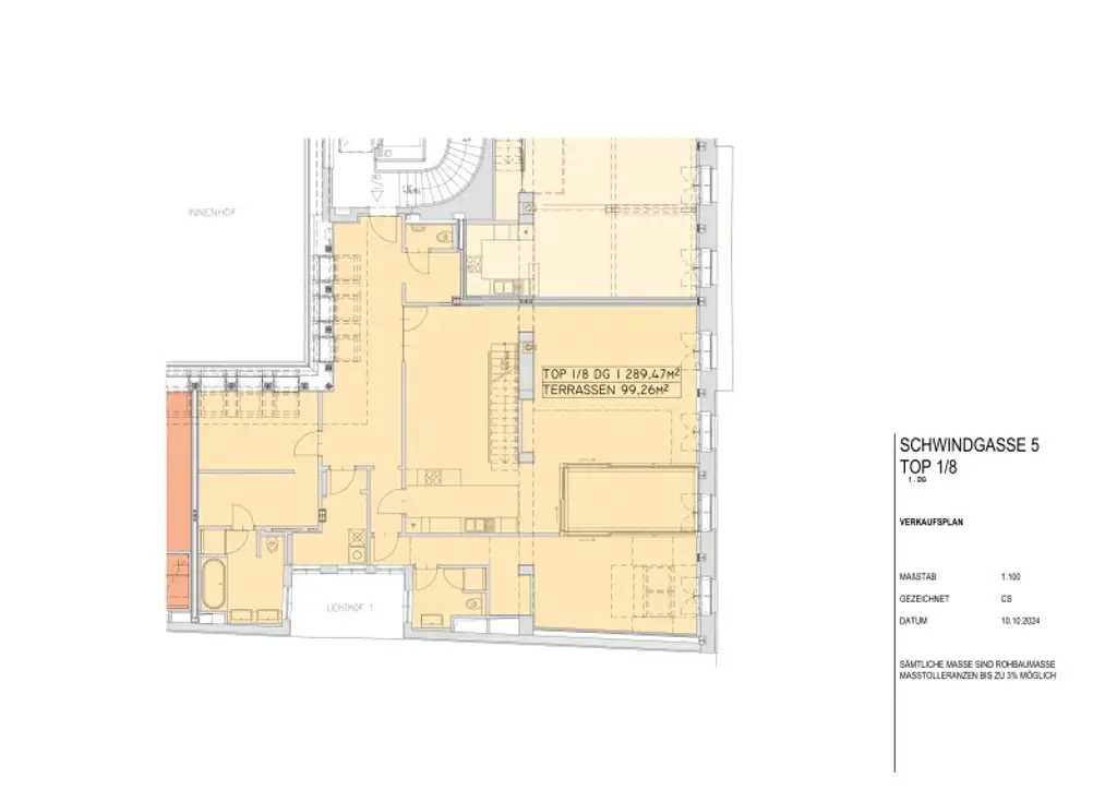 Exklusive Dachgeschosswohnung mit imposanter Dachterrasse am Schwarzenbergplatz