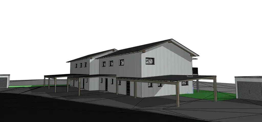 Neubau: Doppelhaushälfte in hochwertiger Holzriegel-Bauweise mit Terrasse, Balkon und Gartengrund in Zeltweg zu kaufen !