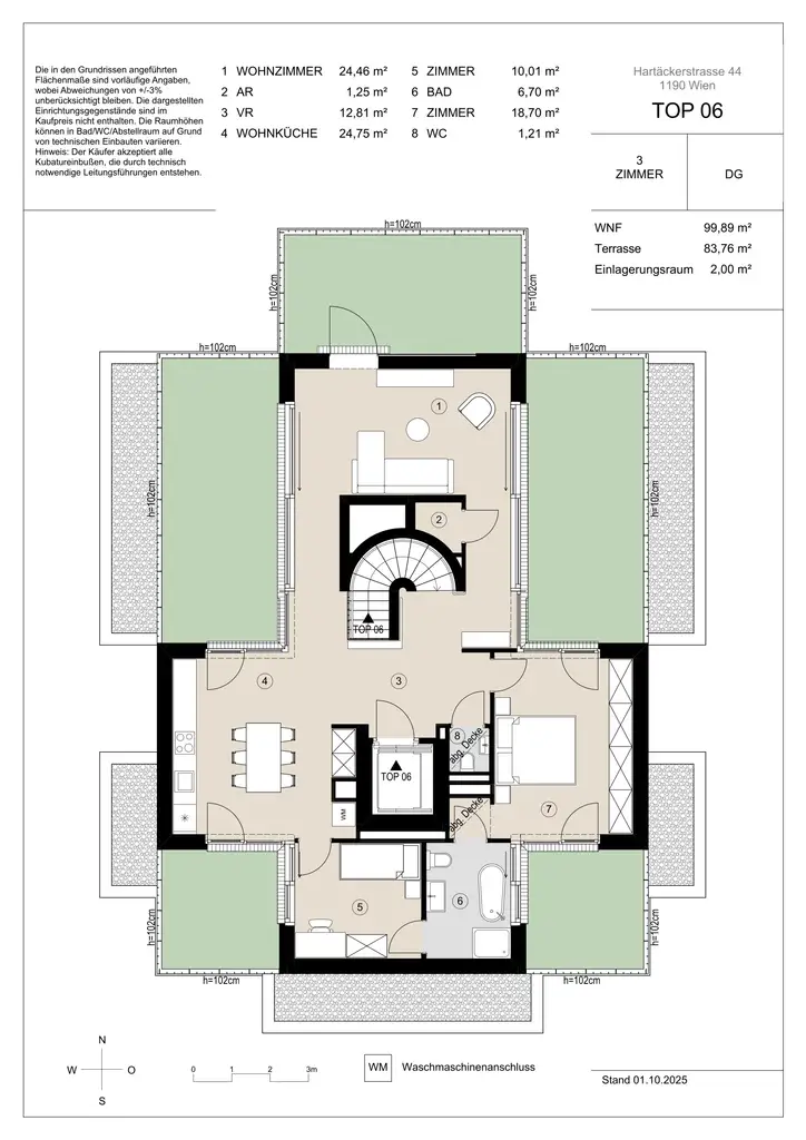 Dachgeschoss Penthouse top6