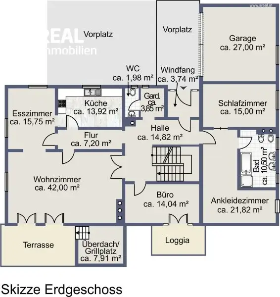 Plan Erdgeschoss