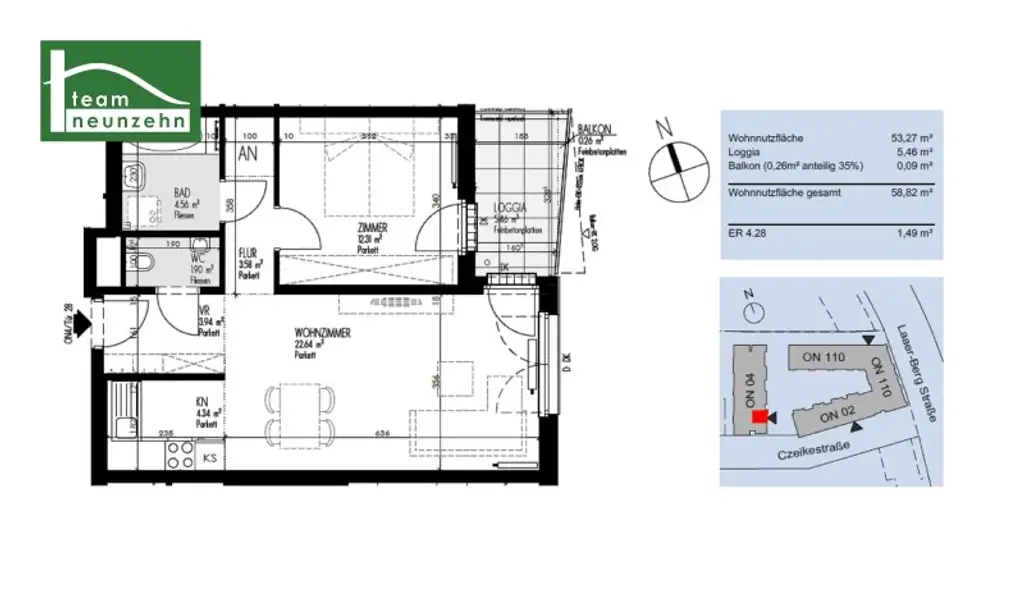 Czeikestraße 4 Top 28